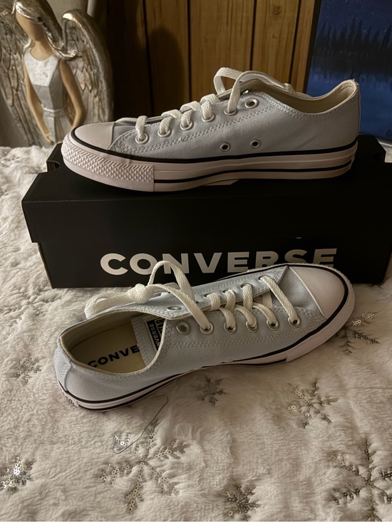 Converse Shoes - Converse Women’s (Unisex) Low Top Canvas Sneakers in color Blue Supermoon.